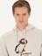 Erkek Bej Melanj Regular Fit Pamuk Karışımlı Kapüşonlu Sweatshirt 50272475-VR156 2