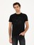 Erkek Siyah Slim Fit Bisiklet Yaka T-shirt 50284843-VR046 1