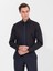 Erkek Siyah Slim Fit Uzun Kollu Basic Gömlek 50268927-VR046 4