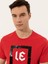 Erkek Kırmızı Bisiklet Yaka Slim Fit T-Shirt 50247638-VR030 6