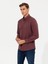 Erkek Bordo Slim Fit Uzun Kollu Gömlek 50256919-VR014 2