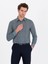 Erkek Petrol Slim Fit Uzun Kollu Gömlek 50265454-VR102 3
