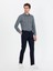 Erkek Petrol Slim Fit Uzun Kollu Gömlek 50265454-VR102 4