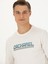 Erkek Ekru Regular Fit Pamuk Karışımlı Baskılı Bisiklet Yaka Sweatshirt 50272483-VR019 2