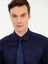 Erkek Lacivert Slim Fit Uzun Kollu Basic Gömlek 50258543-VR033 2