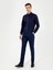 Erkek Lacivert Slim Fit Uzun Kollu Basic Gömlek 50258543-VR033 4