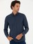 Erkek Lacivert Slim Fit Uzun Kollu Gömlek 50279988-VR033 1