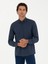 Erkek Lacivert Slim Fit Uzun Kollu Gömlek 50279988-VR033 3