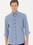 Erkek İndigo Slim Fit Uzun Kollu Gömlek 50265476-VR028 3