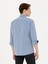 Erkek İndigo Slim Fit Uzun Kollu Gömlek 50265476-VR028 5