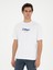 Erkek Beyaz Oversize Bisiklet Yaka T-shirt 50284874-VR013 1