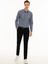 Erkek Lacivert Slim Fit Uzun Kollu Gömlek 50227308-VR033 4