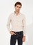 Erkek Bej Slim Fit Uzun Kollu Gömlek 50256919-VR011 1