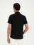 Erkek Siyah Slim Fit Keten Karışımlı Kısakol Gömlek 50288558-VR046 5