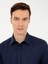 Erkek Lacivert Slim Fit Uzun Kollu Basic Gömlek 50256586-VR033 1