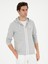 Erkek Gri Melanj Regular Fit Kapüşonu Sweatshirt 50284600-VR086 1