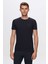 Slim Fit Lacivert Düz T-Shirt 2EC148551753M 1