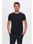 Slim Fit Lacivert Düz T-Shirt 2EC148551753M 3