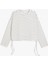 Crop Sweatshirt Yanları Bağlama Detaylı Bisiklet Yaka Rahat Kalıp 1