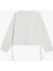 Crop Sweatshirt Yanları Bağlama Detaylı Bisiklet Yaka Rahat Kalıp 2