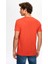 Slim Fit Nar Çiçeği Düz T-Shirt 2EC148551753M 4