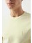 Slim Fit Sarı Düz T-Shirt 2EC148551753M 3