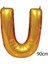 - 40 Inç V Harfi Folyo Balon Gold 100 cm 179051 1