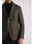 Haki Slim Fit Sivri Yaka Erkek Ceket 3