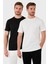 Pamuklu Regular Fit 2'li Basic T Shirt Erkek T Shirt 59020202 1