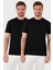 Pamuklu Regular Fit 2'li Basic T Shirt Erkek T Shirt 59020202 1