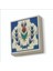 Iznik Çini Lale Baskılı Doğaltaş MAGNETKD-036BUZDOLABI Süsü 1