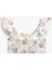 Crop Bluz Fistolu Çiçek Desenli Fırfırlı 3