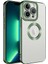 Cepte Aksesuar iPhone 11 Pro Max - Uyumlu Kamera Korumalı Logo Gösteren Zore Omega Kapak-Yeşil 1