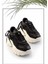 Siyah Hakiki Deri Kadın Sneaker K01480004703 1