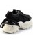 Siyah Hakiki Deri Kadın Sneaker K01480004703 4