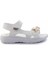 Beyaz Lame Taşlı Kadın Sandalet K05002030087 1