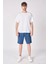 Erkek Dokulu Oversize Bermuda 2