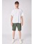 Erkek Dokulu Oversize Bermuda 2