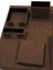 Inn Design Sümen Takımı 9 Parça Süet Kahve ST-1921 4