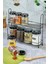 Etiketli Metal Standlı 9'lu Baharatlık Seti Cam Kavanoz Takımı (5 x 350 ml - 4 x 700 Ml) 2
