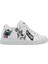 Unisex Çocuk Vegan Deri Beyaz Sneakers - Party Tasarım 6