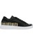 Kadın Vegan Deri Siyah Sneakers - The Wise Owl Tasarım 8
