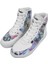 Kadın Vegan Deri Beyaz High Sneakers - New York State of Mind Tasarım 4