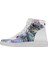 Kadın Vegan Deri Beyaz High Sneakers - New York State of Mind Tasarım 6