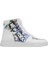 Kadın Vegan Deri Beyaz High Sneakers - New York State of Mind Tasarım 7