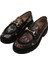 Kadın Vegan Deri Siyah Loafer - Pure Reflection Tasarım 1
