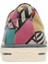 Kadın Vegan Deri Çok Renkli Sneakers - Painting in Harmony Tasarım 8