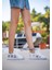 Kadın Vegan Deri Beyaz Sneakers - Cats on the Beach Tasarım 3