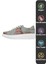 Kadın Vegan Deri Bej Sneakers - Run Little Fox Tasarım 6