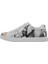 Erkek Vegan Deri Beyaz Sneakers - Sunset Animals Tasarım 5